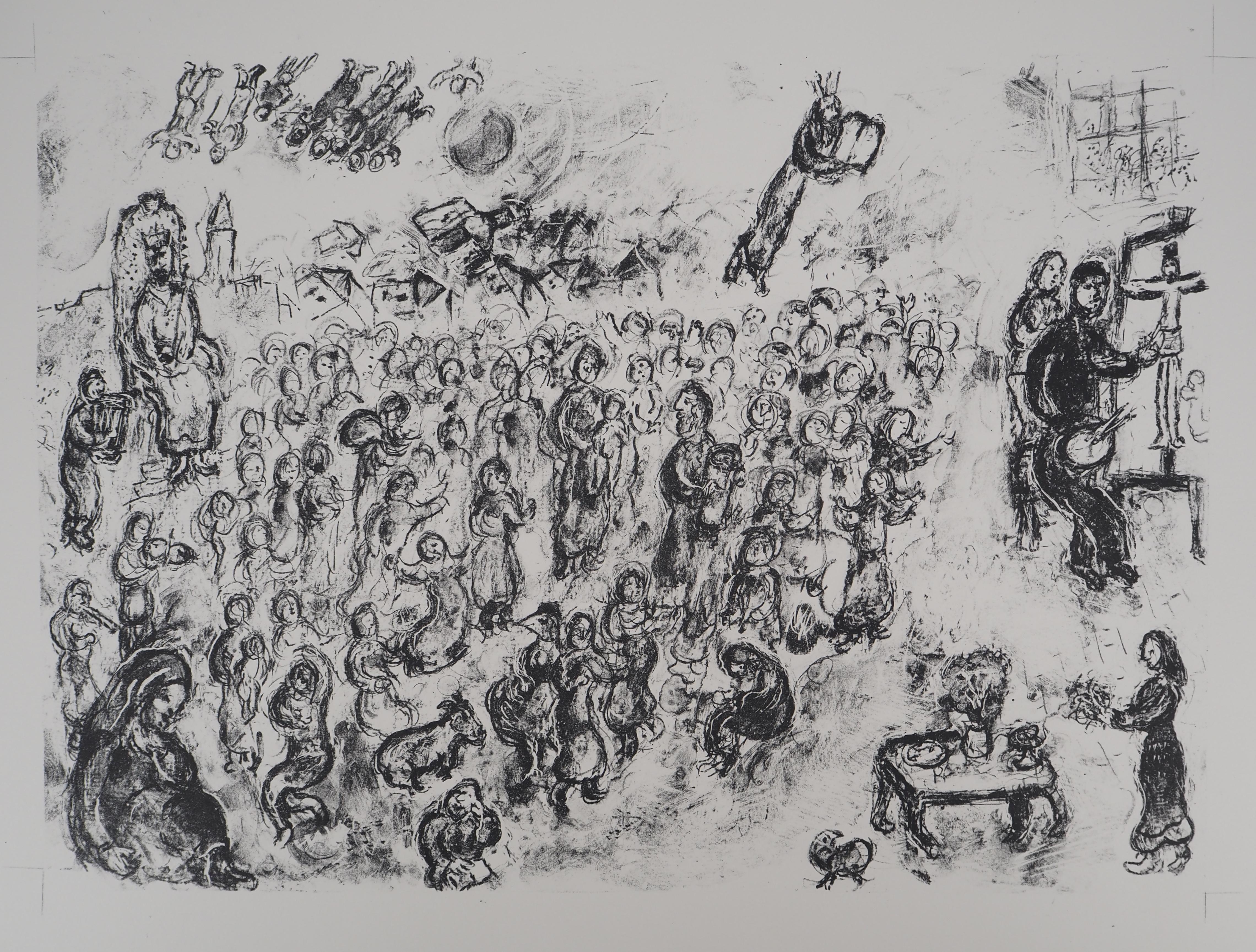 Figurative Print di Marc Chagall - Una panoramica della Bibbia - Litografia originale (Mourlot #746)