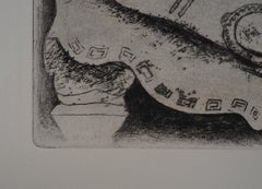 A Festive Table - Original Etching - Ref. Sorlier #38