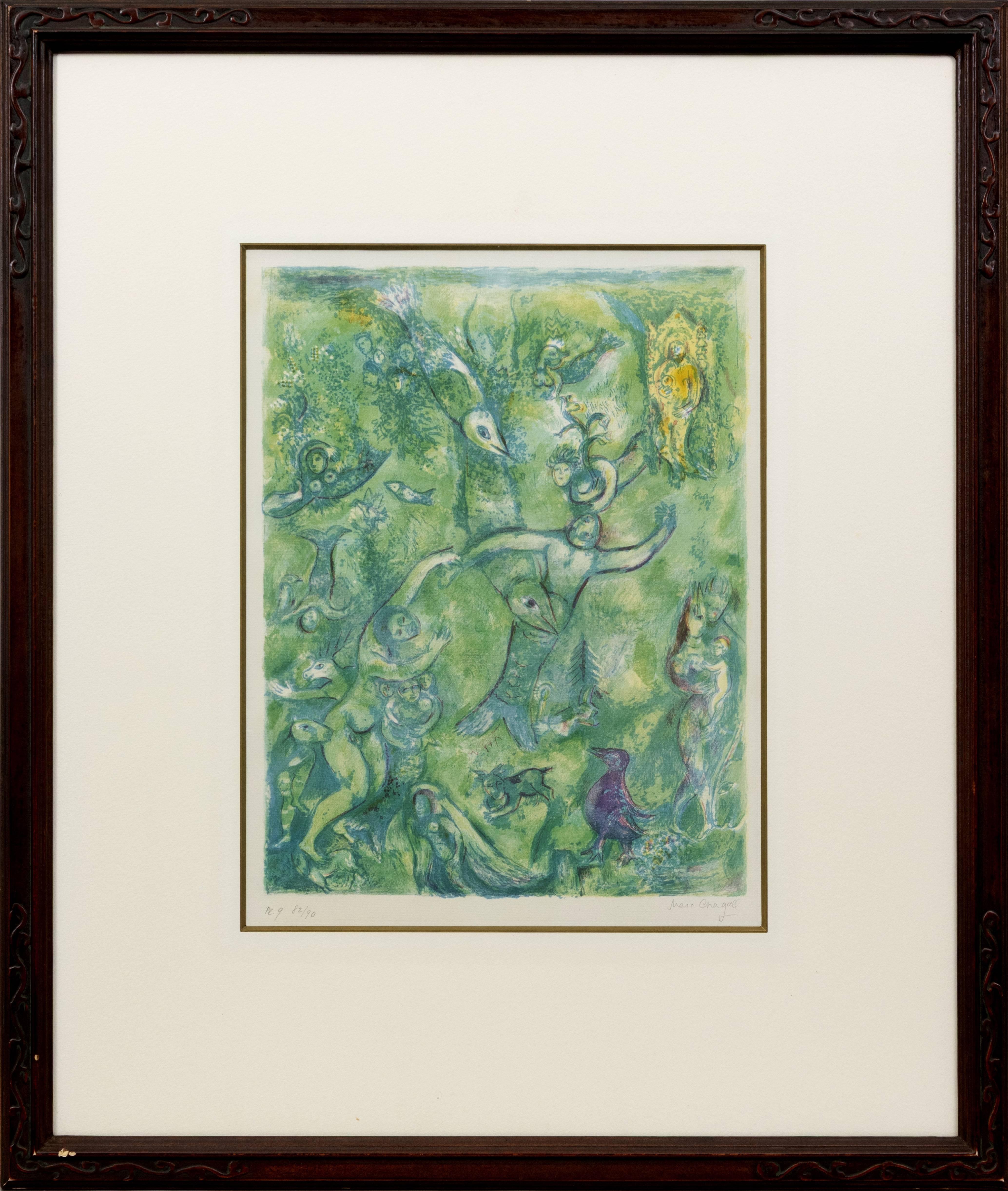 Marc Chagall Print - Abdullah Discovered before Him...,  from the Arabian Nights