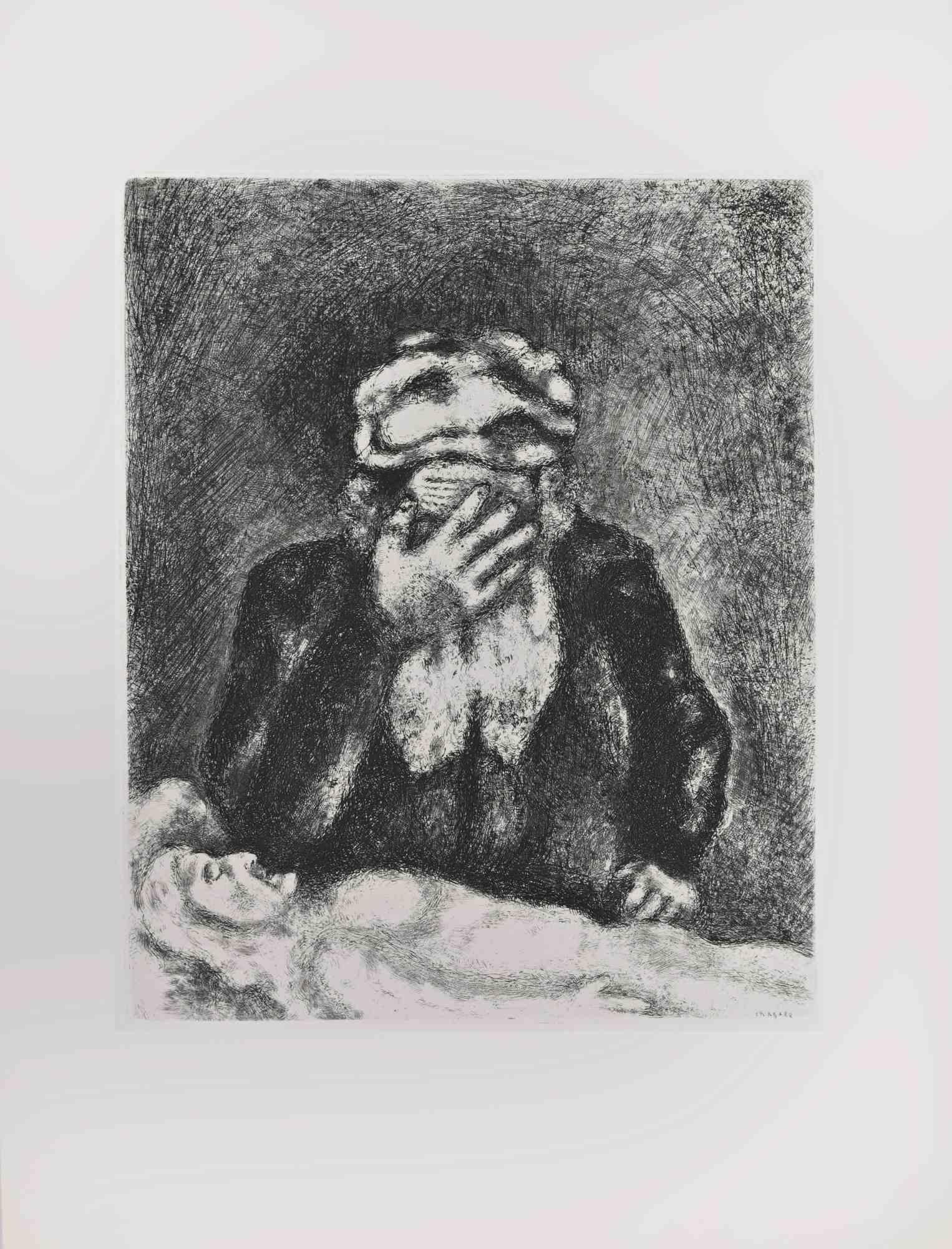 Etching on Montval wove paper, realized by Marc Chagall in 1931-39 and published by Tériade in 1956.

Edition of 275+30 out of commerce copies.

Not signed nor numbered, as issued.

Excellent impression with full margins a a bright and fresh