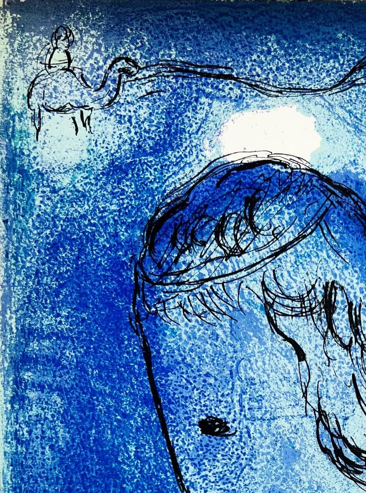 Abraham und Sarah – Print von Marc Chagall
