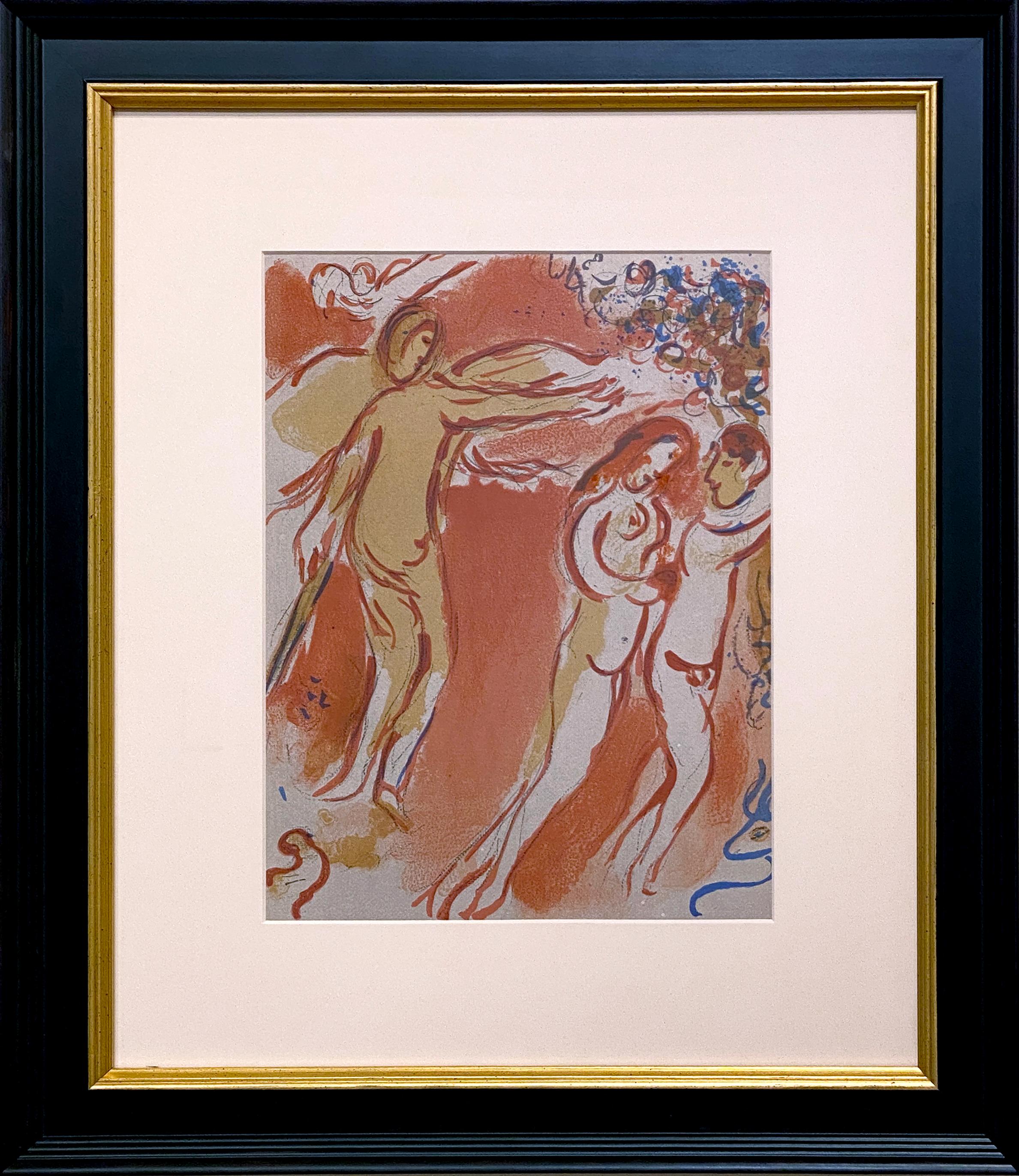 Adam and Eve Are Banished From Paradise - Print by Marc Chagall