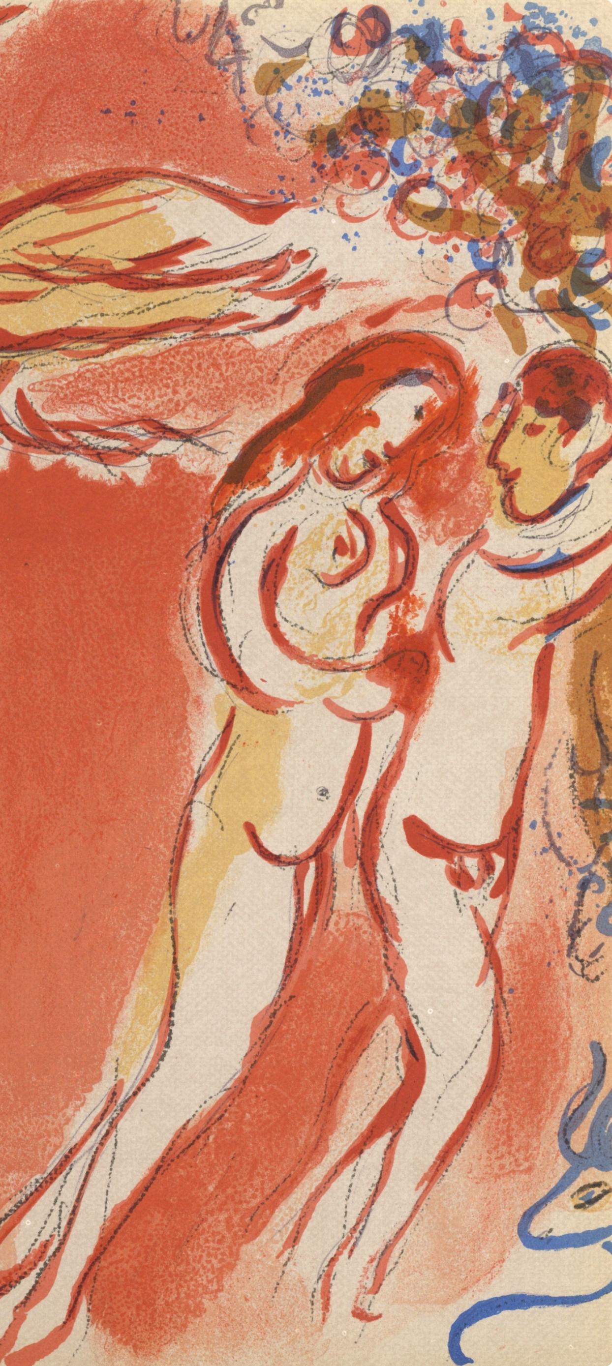 Adam et Eve chassés du Paradis (Mourlot 230-77; Cramer 42) – Print von Marc Chagall