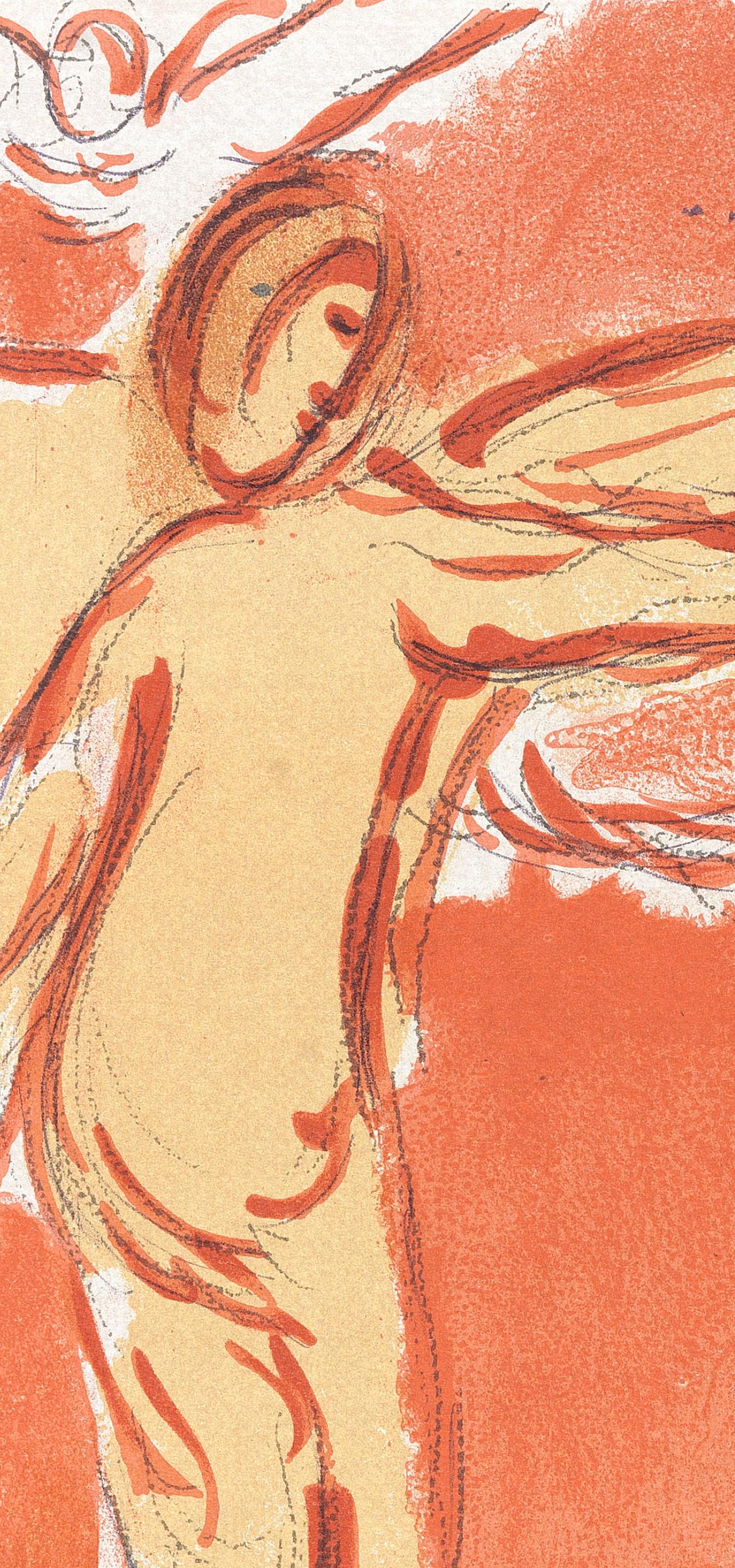 Adam et Eve chassés du Paradis (Mourlot 230-77; Cramer 42) - Expressionist Print by Marc Chagall