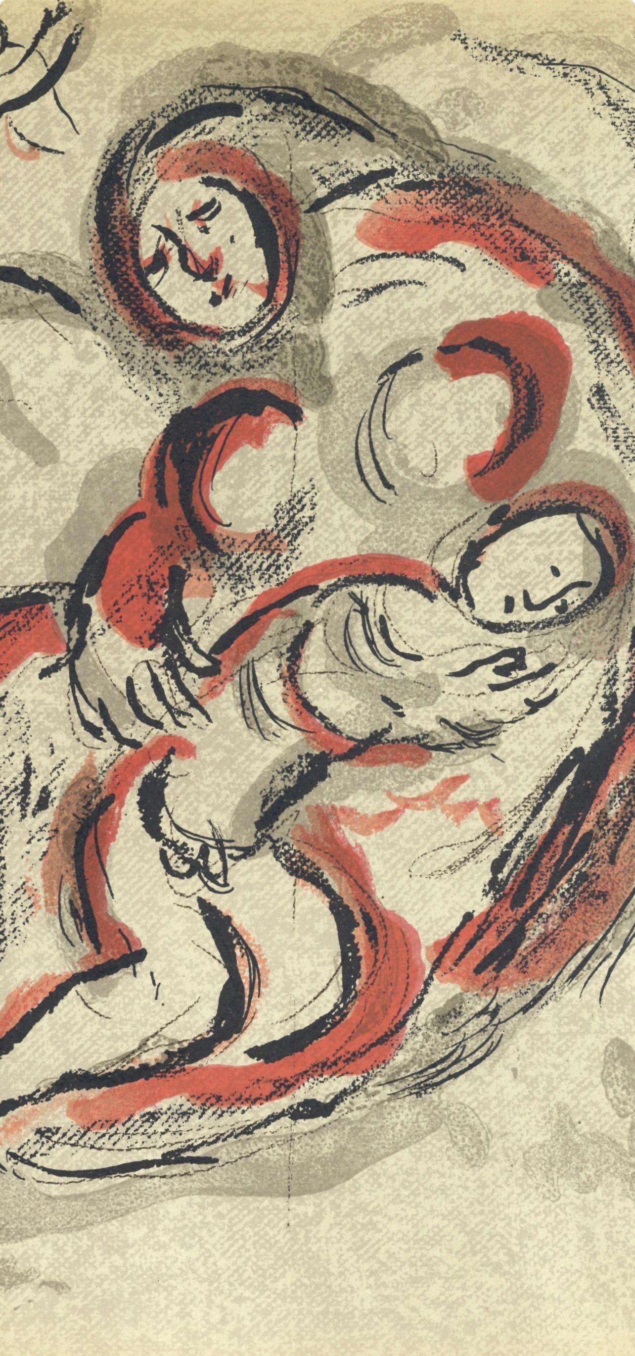 Agar dans le désert (Mourlot 230-77; Cramer 42), Dessins Pour La Bible - Print by Marc Chagall