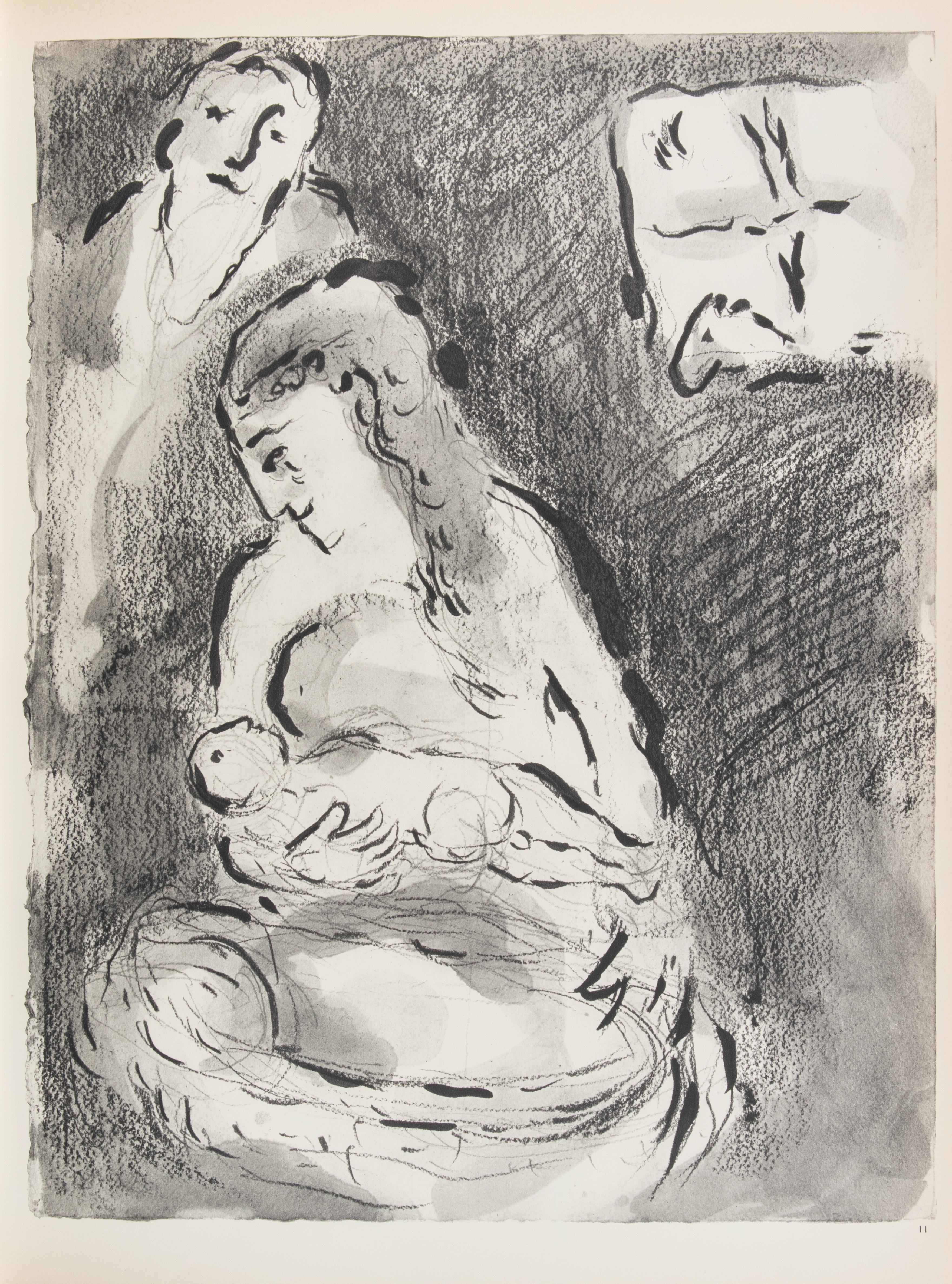 Agar, Sarah's Servant - Héliogravure by Marc Chagall - 1960 For Sale 1