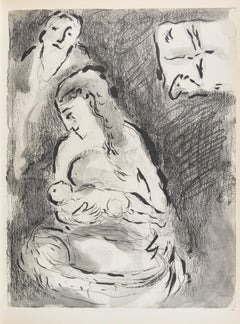 Agar, Sarah's Servant - Héliogravure by Marc Chagall - 1960