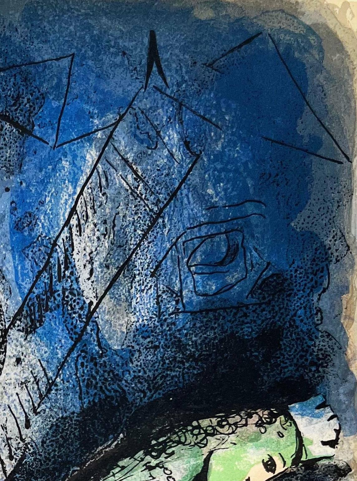 Ahasuerus Sendet Vasthi Away (Moderne), Print, von Marc Chagall