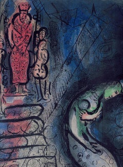 Ahasuerus sends Vasthi away (M.251). Unframed.