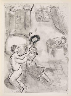Der Schmerz von Amon - Heliogravüre von Marc Chagall - 1960