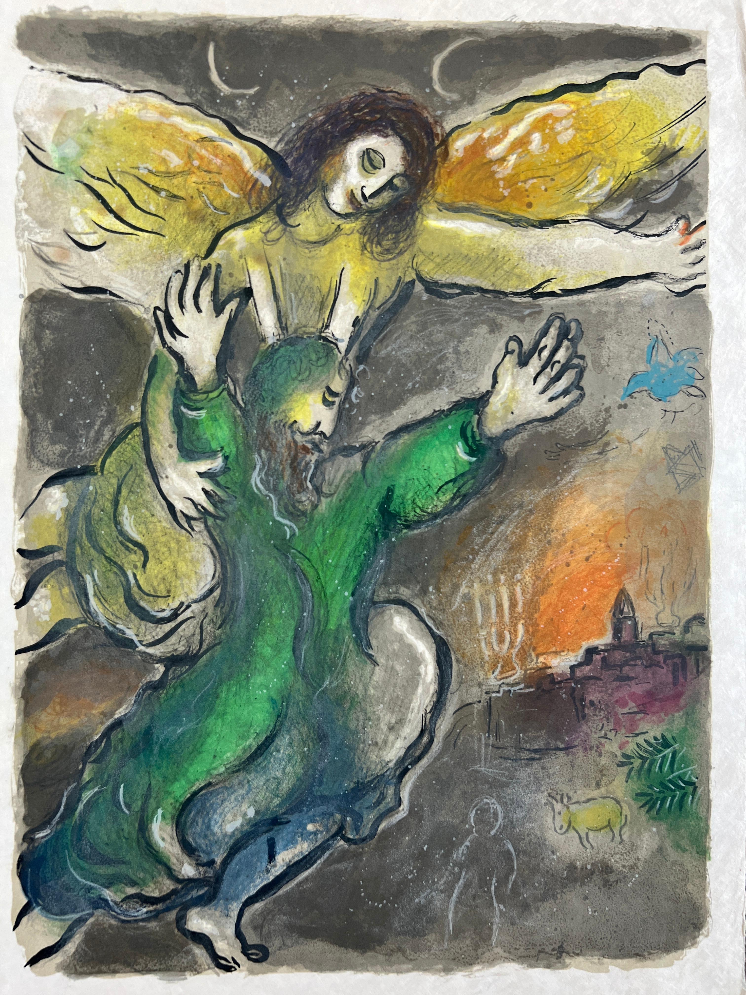Marc Chagall Print – Und Moses bewahrte sich alle Werke