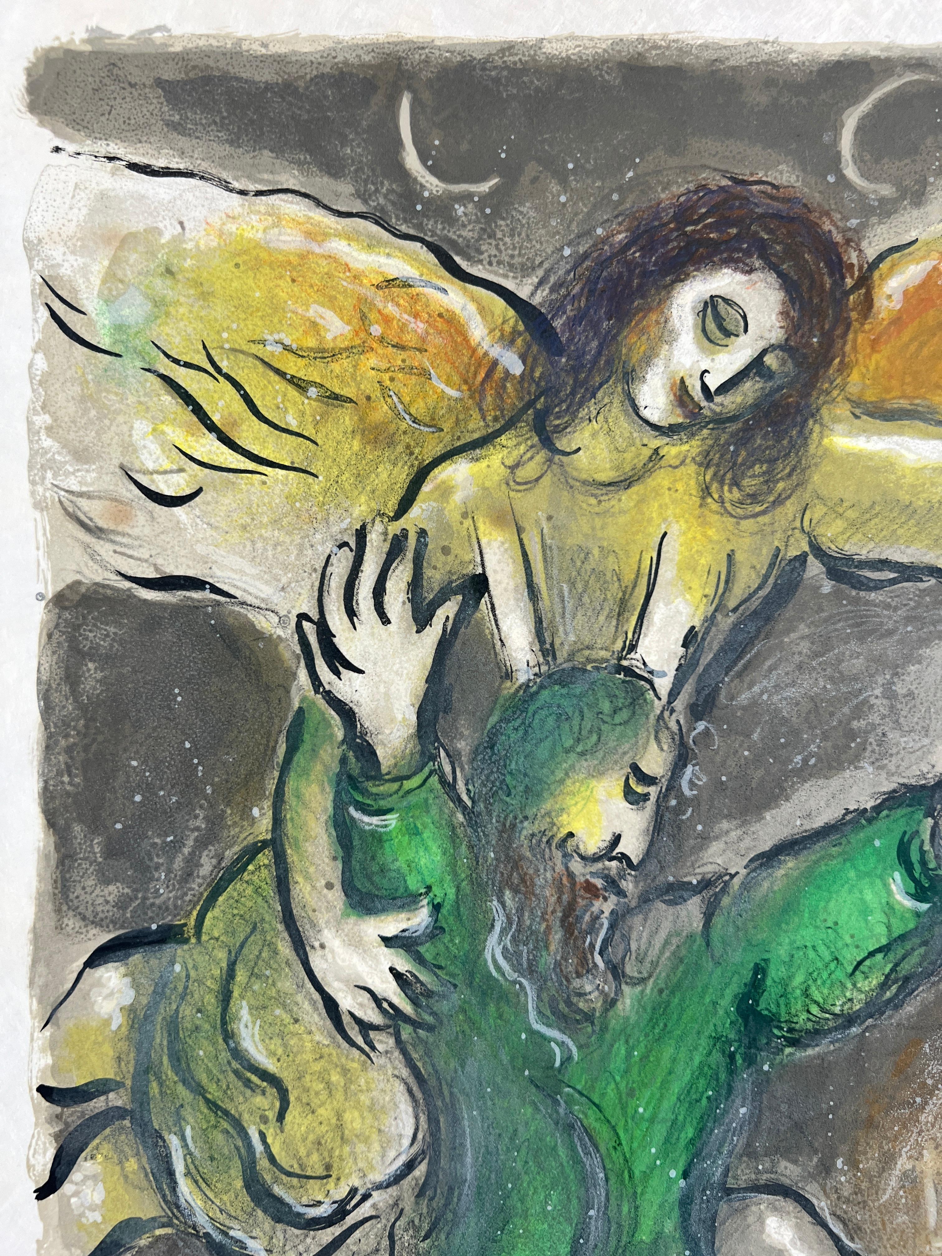 Und Moses bewahrte sich alle Werke – Print von Marc Chagall