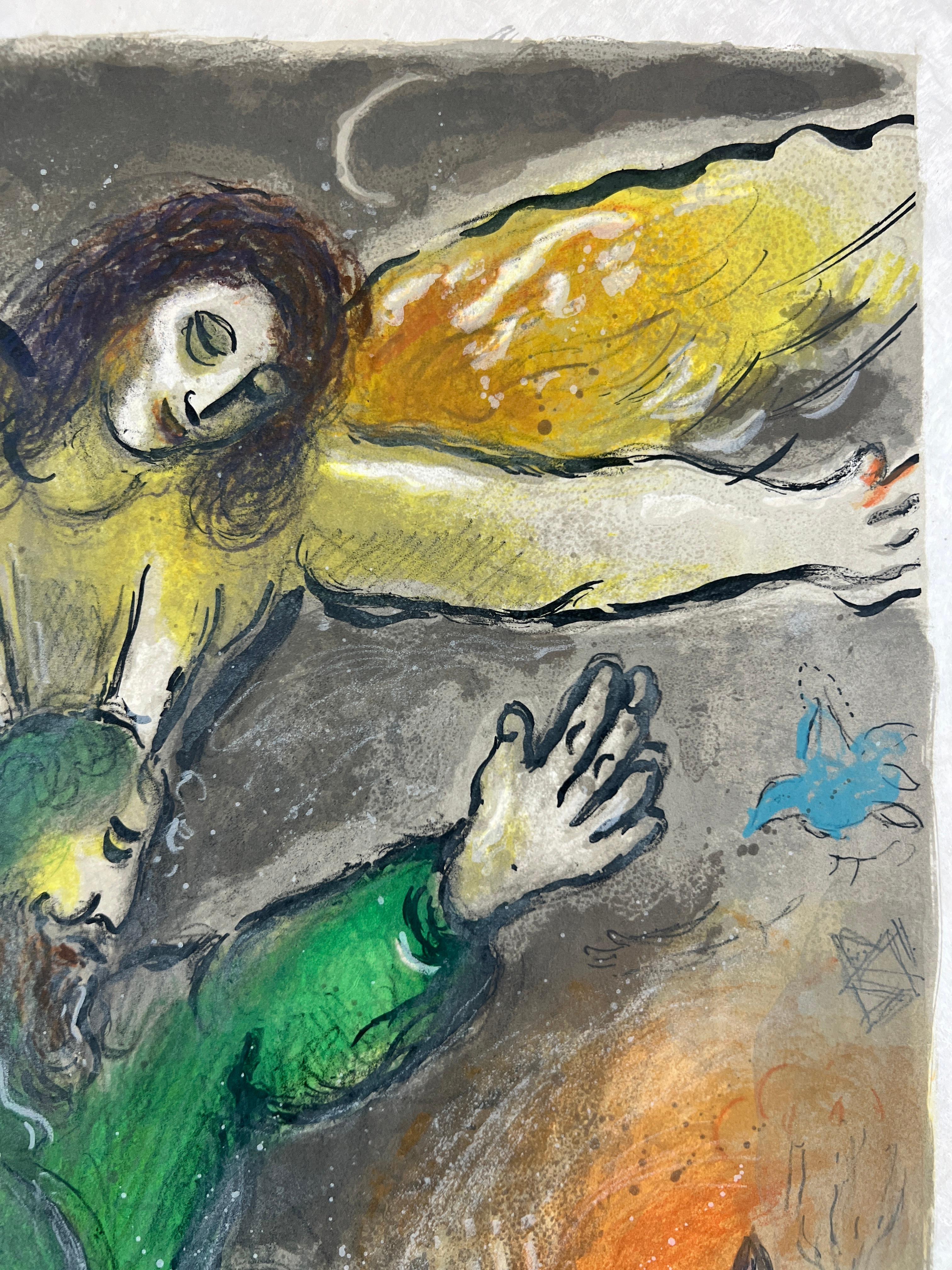 Und Moses bewahrte sich alle Werke (Symbolismus), Print, von Marc Chagall
