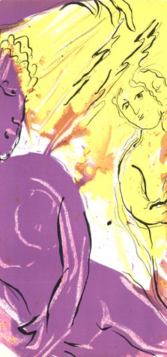 Marc Chagall, Angel of Paradise, from Drawings for the Bible, 1956