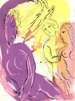 Ange du Paradis (Mourlot 117-46; Cramer 25), Marc Chagall, Dessins Pour La Bible