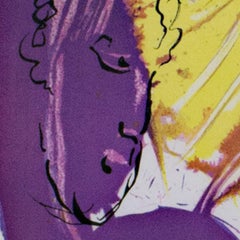 "Angel of Paradise M121, " Original Color Lithograph by Marc Chagall