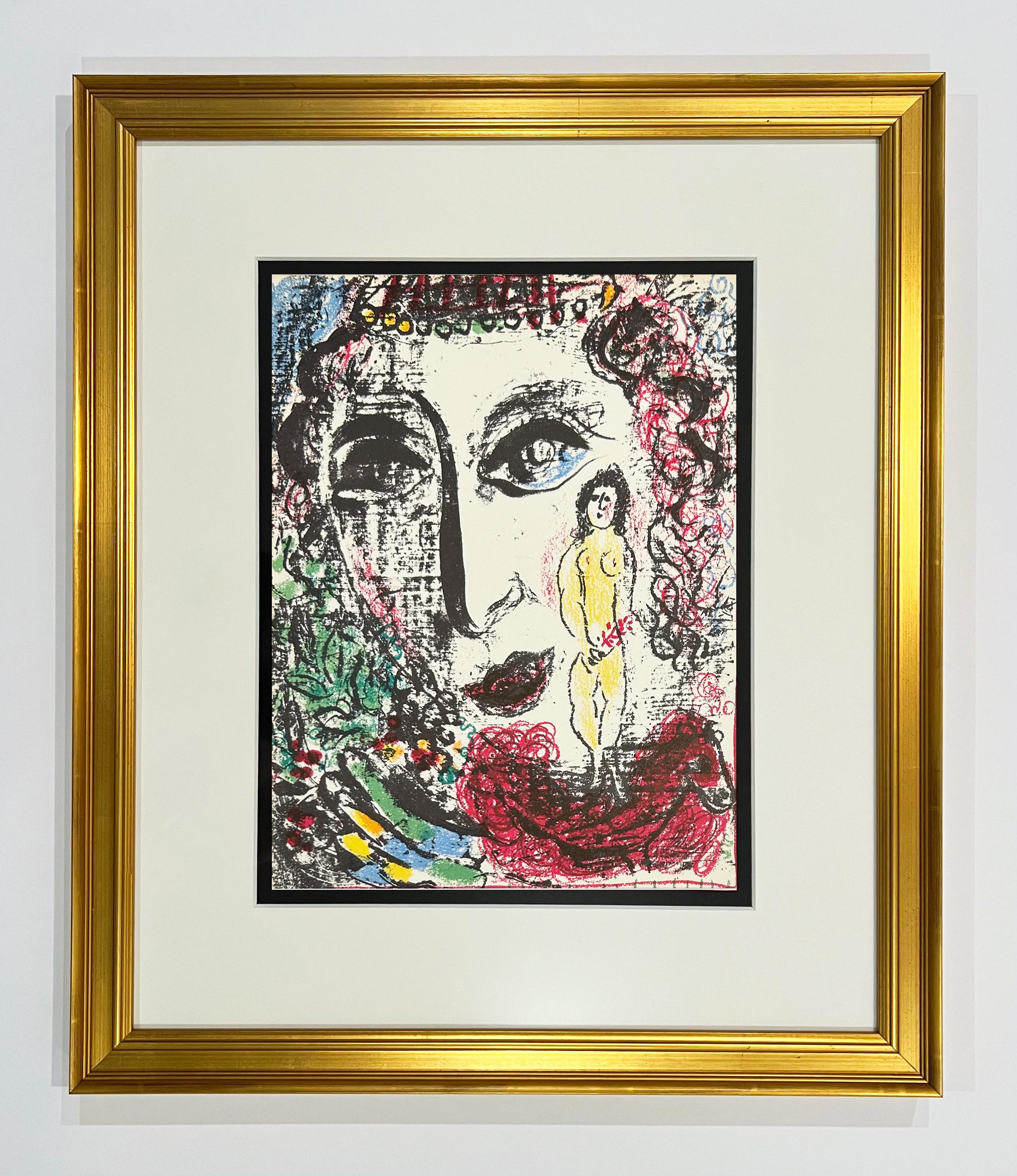 Apparition at the Circus, von 1963 Mourlot Lithographie II – Print von Marc Chagall