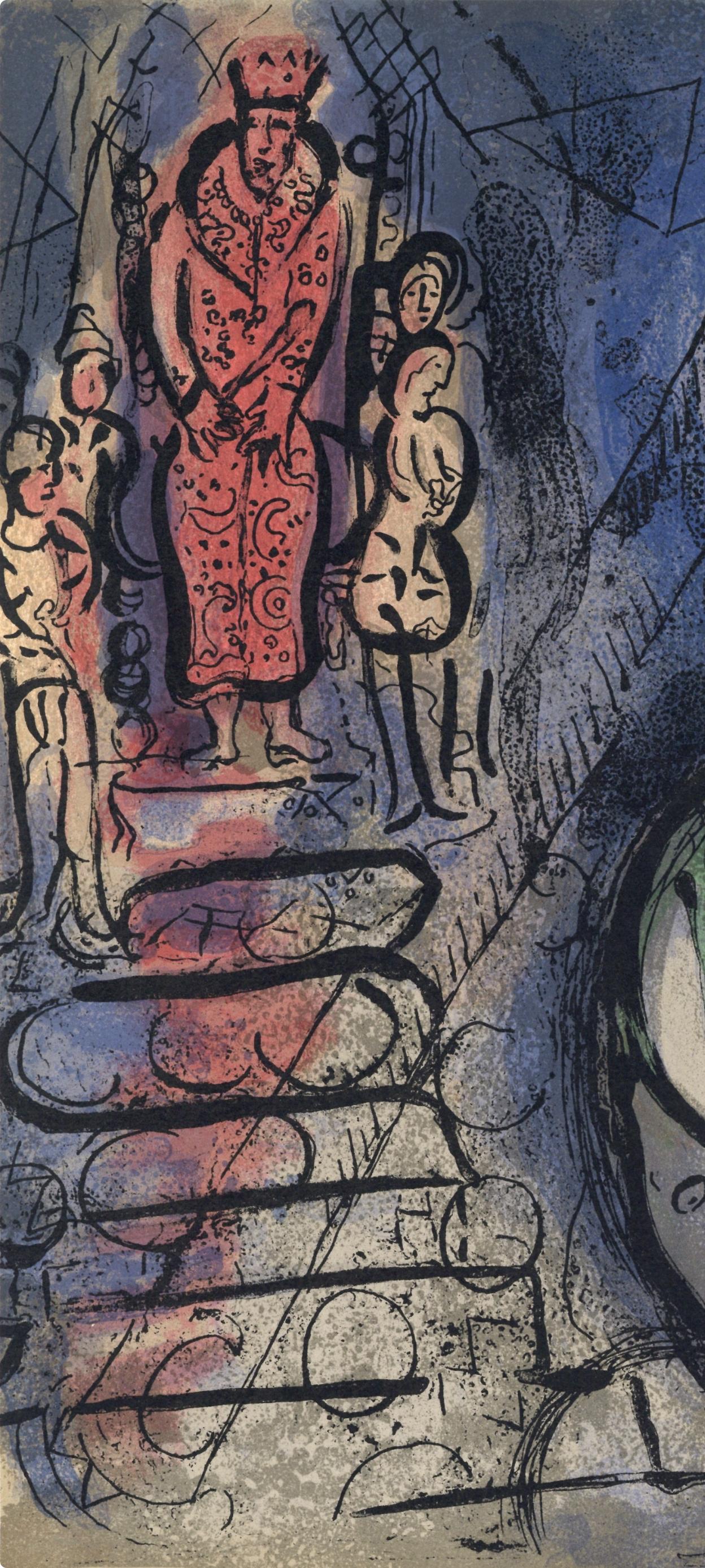 Assuérus chasse Vasthi (Mourlot 230-77; Cramer 42) – Print von Marc Chagall