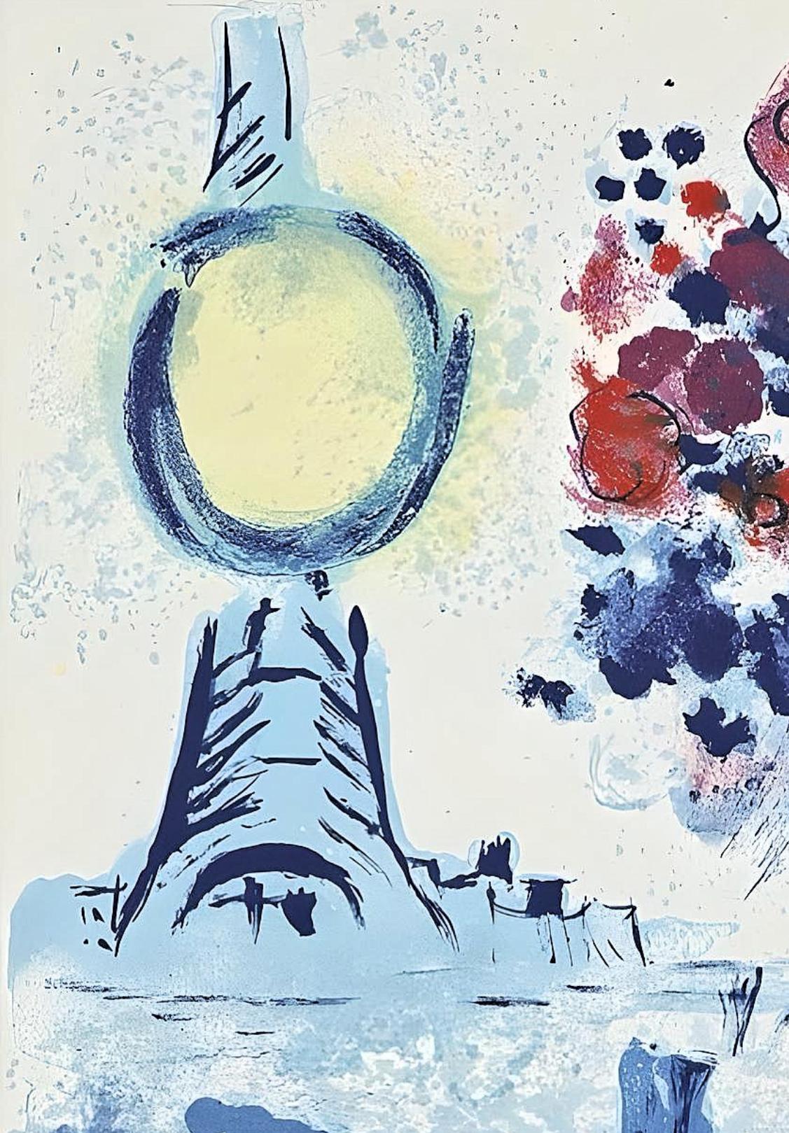 Bateau-Mouche au Bouquet (Mourlot 352; Cramer 53), Marc Chagall For Sale 2