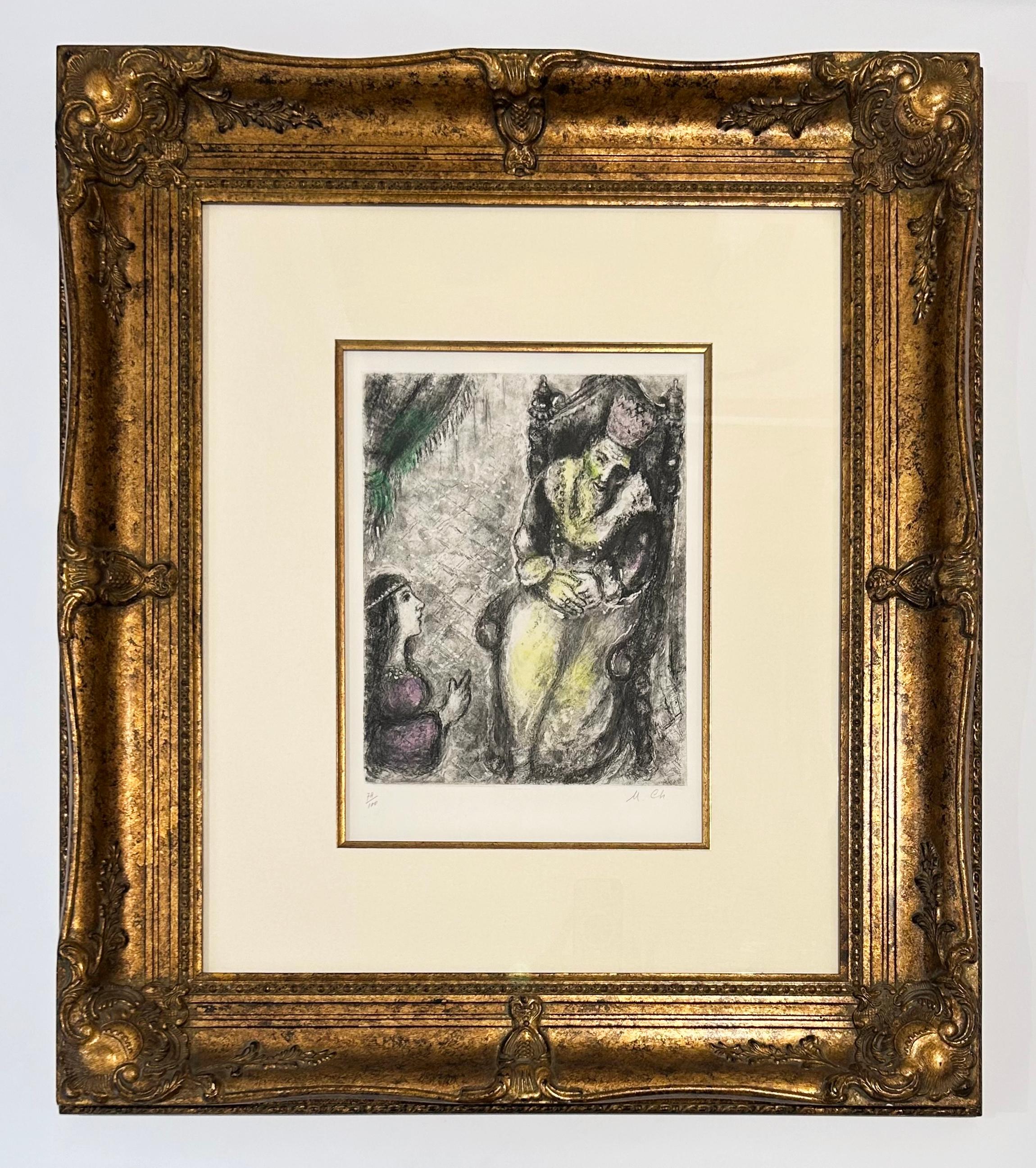 Betsabea ai piedi di David - Print di Marc Chagall
