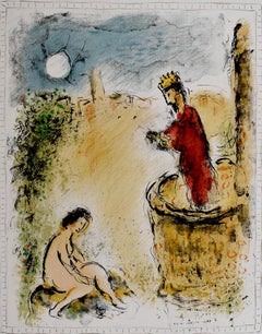 Bathsheba Bathing Herself - Religious Biblical Jewish Art