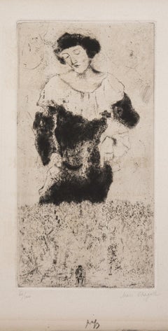 Vintage Bella - Etching by Marc Chagall - 1924