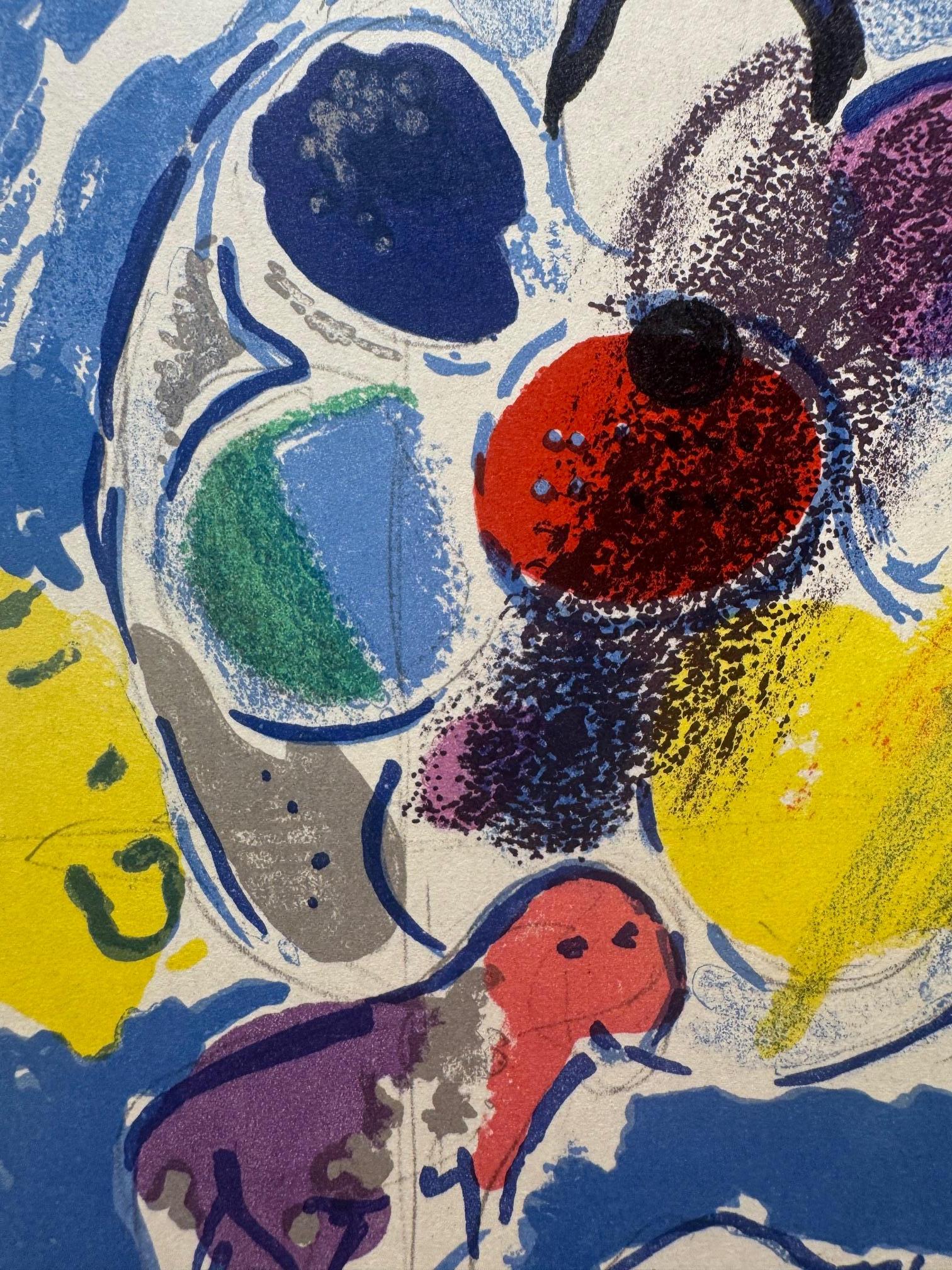 Marc Chagall - Benjamin- Chagall original color lithograph after color ...