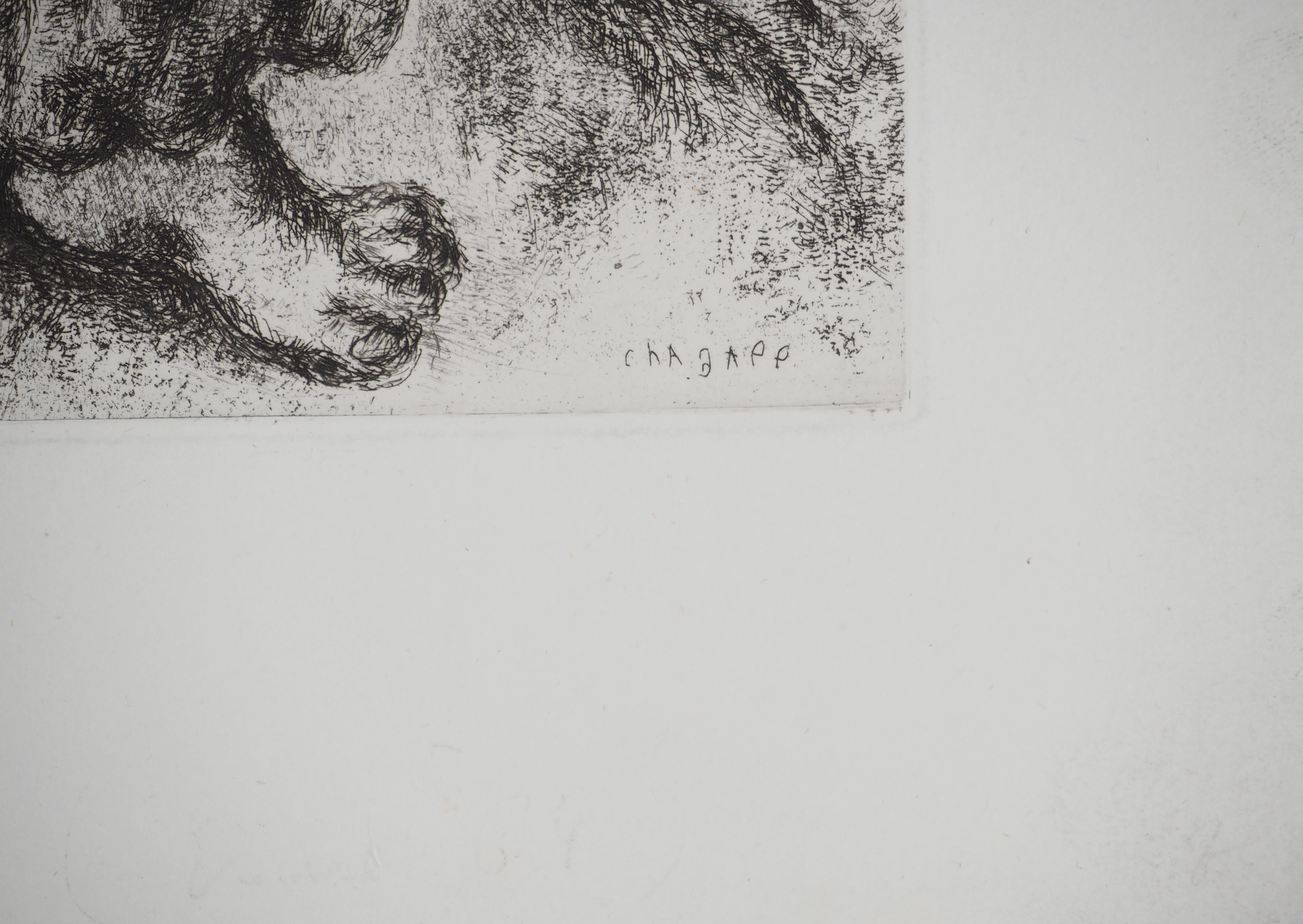 Bible : Isaiah's prayer, 1939 - Original Etching - Print by Marc Chagall