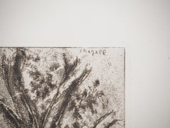 Bible : Joshua and the stone of Sichem, 1939 - Original Etching