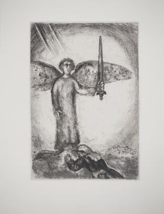 Bible : Joshua with the angel with the sword, 1939 - Original Etching