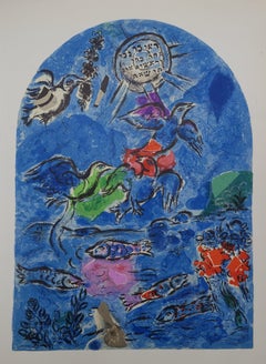 Biblia : Ruben, Océano, Cielo y Sol - Litografía (Mourlot 1962)