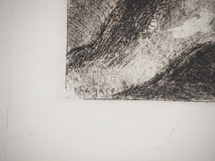 Bible : Samson and the lion, 1939 - Original Etching