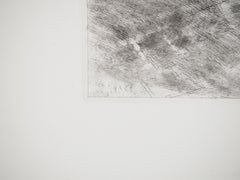 Bible : The judgment of Solomon, 1939 - Original Etching