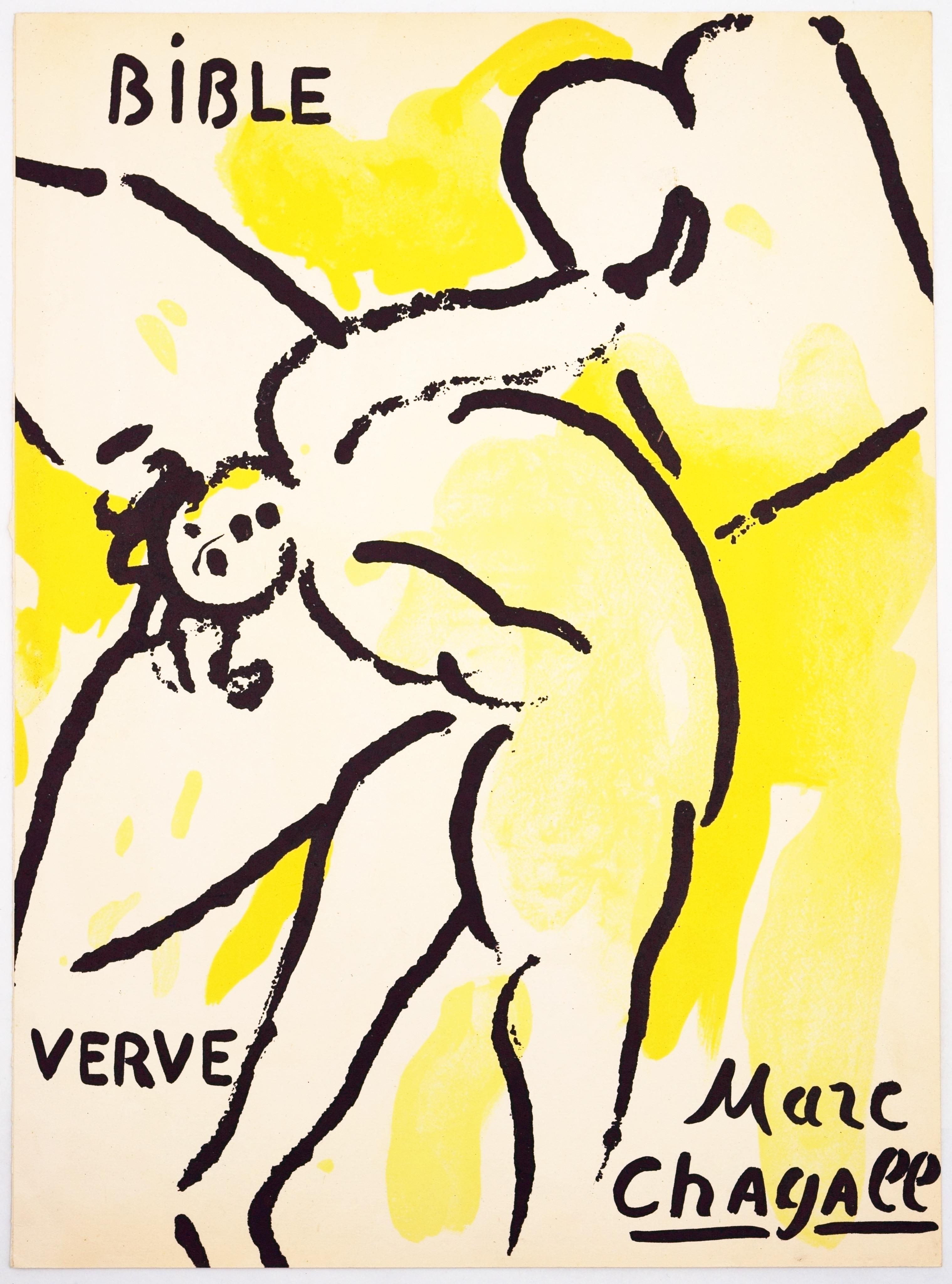 Bibel Verve / - Ewiger Kampf - (Gelb), Abstract Print, von Marc Chagall