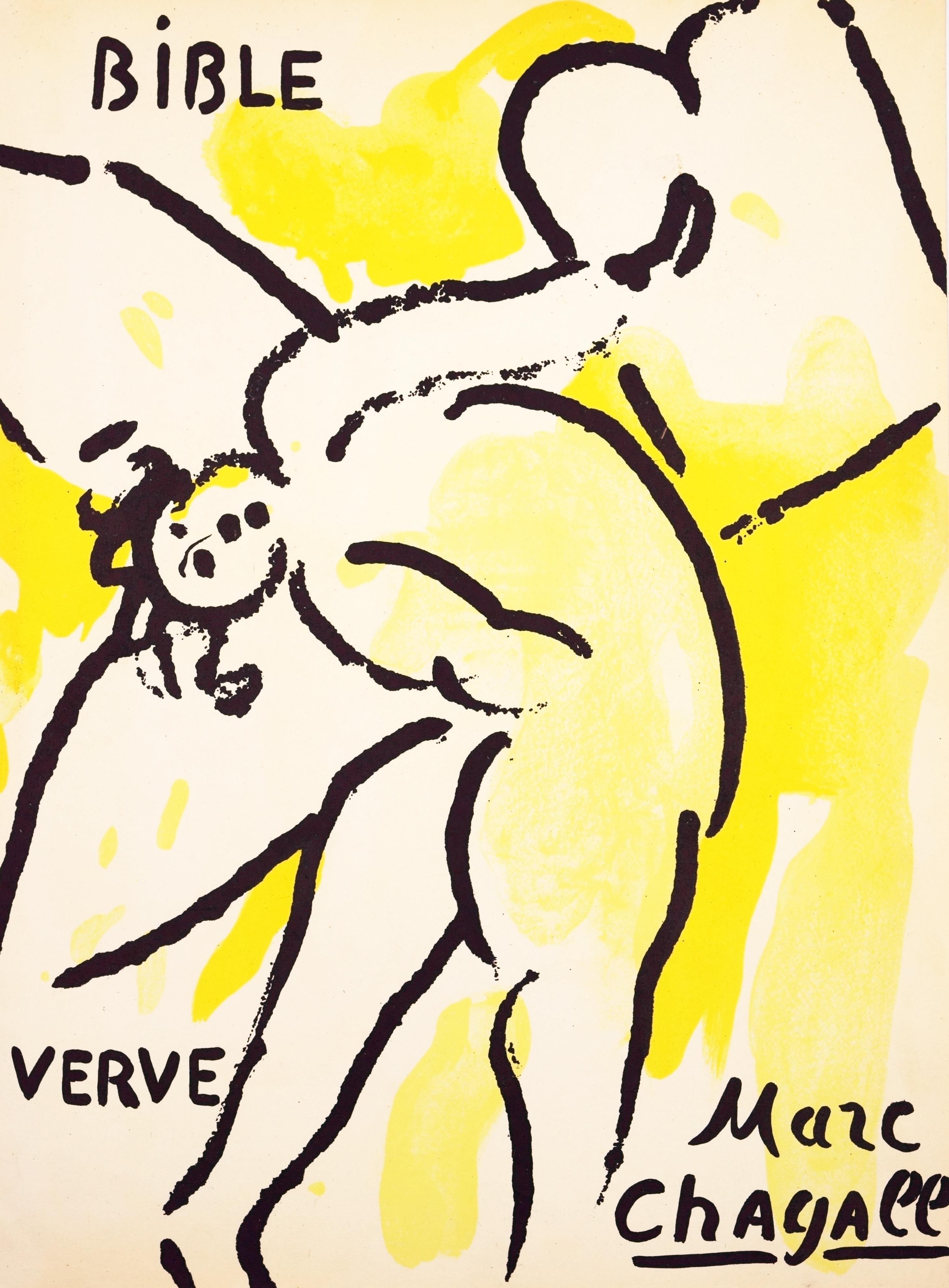 Marc Chagall Abstract Print – Bibel Verve / - Ewiger Kampf -
