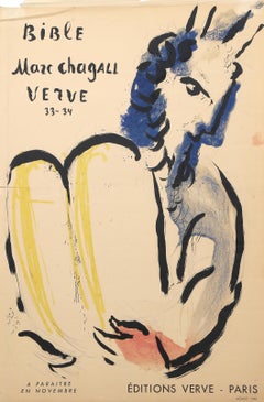 Bible Verve, Modern Lithograph Poster by Marc Chagall