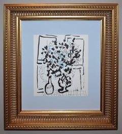 Bouquet noir et bleu