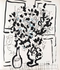 Bouquet bleu et noir