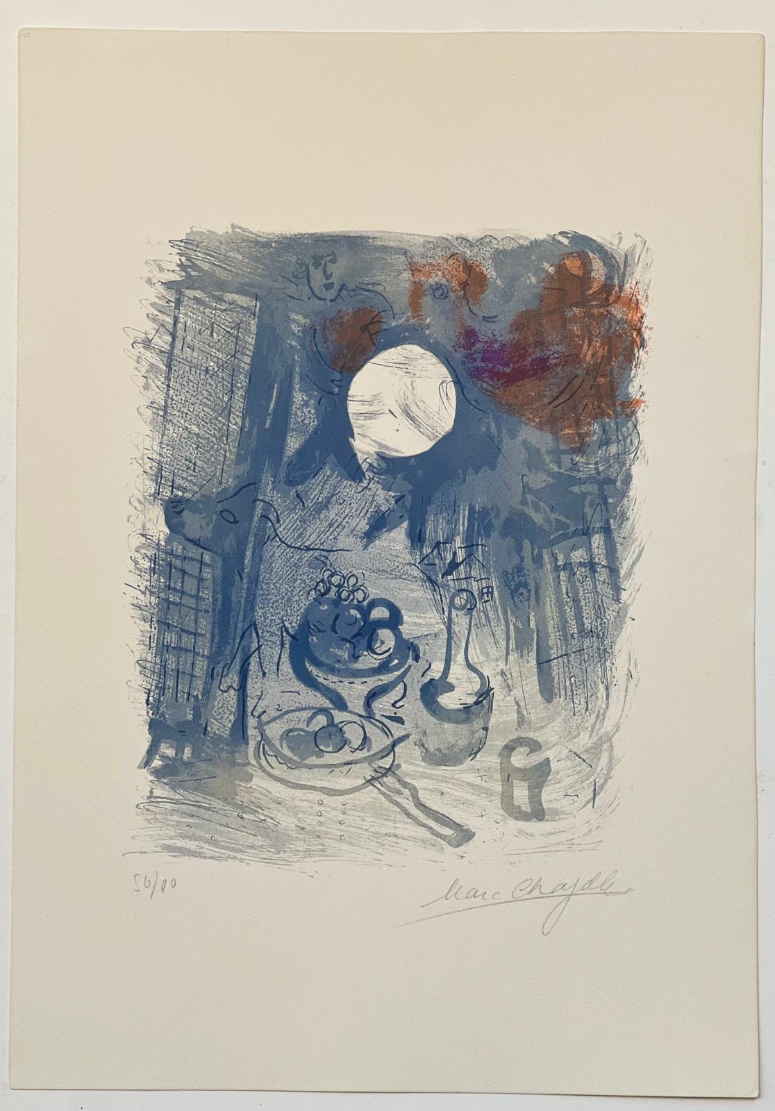 Blue Still Life - Print by Marc Chagall