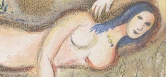 Marc Chagall, Boaz Awakes and Sees Ruth at His Feet, from Verve, Revue, 1956