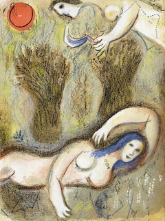 Booz se réveille et voit Ruth à ses Pieds (Mourlot 230-77; Cramer 42)