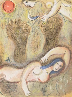 Booz se réveille et voit Ruth à ses Pieds (Mourlot 230-77; Cramer 42)