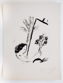 Bouquet in Hand, Paris, from: Chagall: Jacques Lassaigne - French Russian Paris