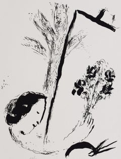 Bouquet in Hand, Paris, from: Chagall: Jacques Lassaigne - French Russian Paris