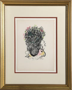 Bouquet pour Fernand, Modern Lithograph by Marc Chagall