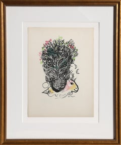 Bouquet pour Fernand, Moderne Lithographie von Marc Chagall