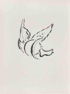 Cain und Abel – Lithographie von Marc Chagall – Cain und Abel – 1960