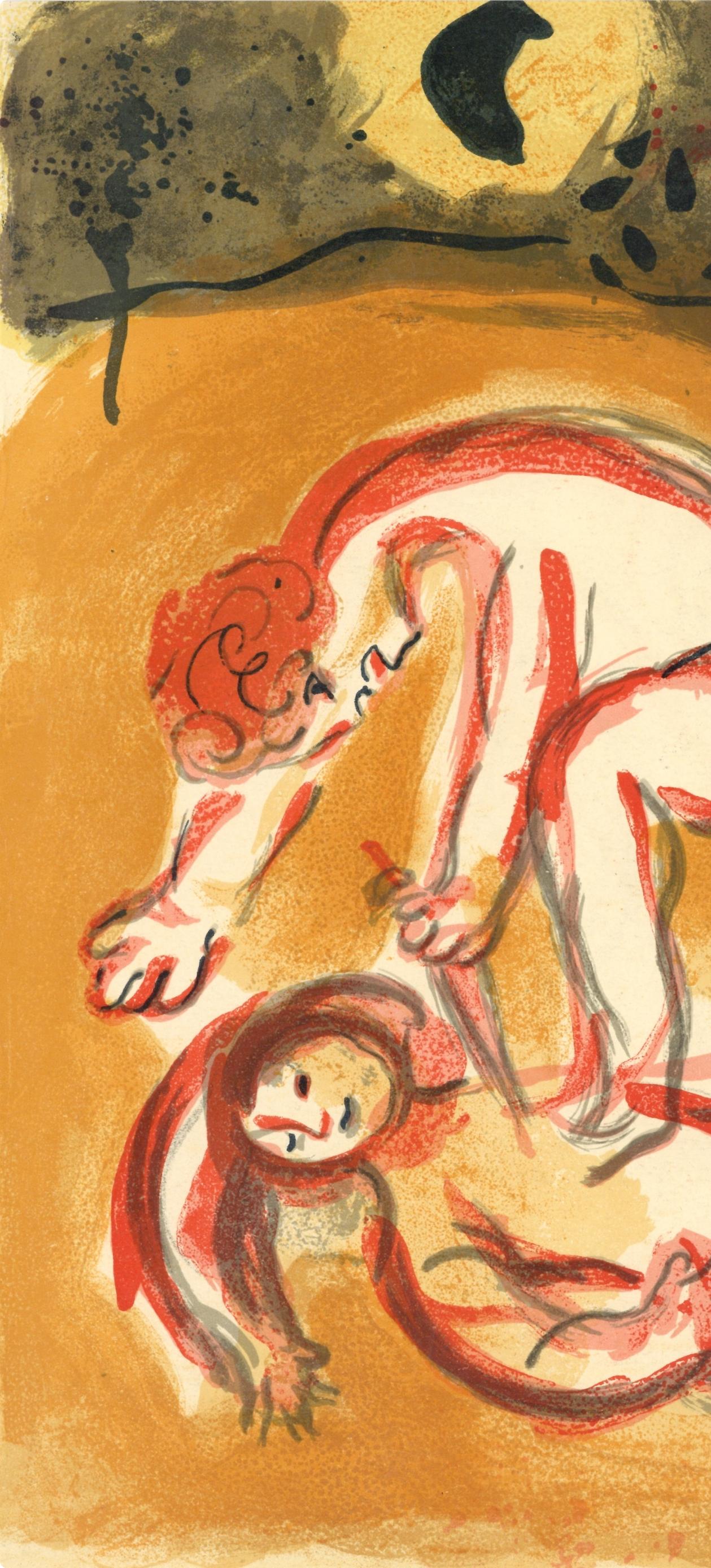 Caïn et Abel (Mourlot 230-77; Cramer 42) - Print by Marc Chagall