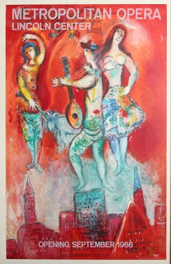 Carmen, affiche lithographique d'après Marc Chagall 1966