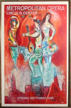 Carmen, Lithograph Poster after Marc Chagall 1966